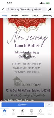Bombay Chopsticks by India House-Hoffman Estates by null
