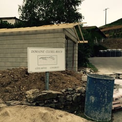 Clusel Roch Domaine - They were constructing a shed - which was completed by the time we left.