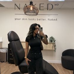 NakedMD - Blended in with this cozy chair.