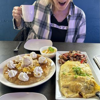 The Hukilau - Macadamia Nut Pancake and The Wife's Omelette. - Sushi Bars Near Me - Florence, Oregon The Hukilau - Macadamia Nut Pancake and The Wife's Omelette. - Sushi Bars Near Me - Florence, Oregon