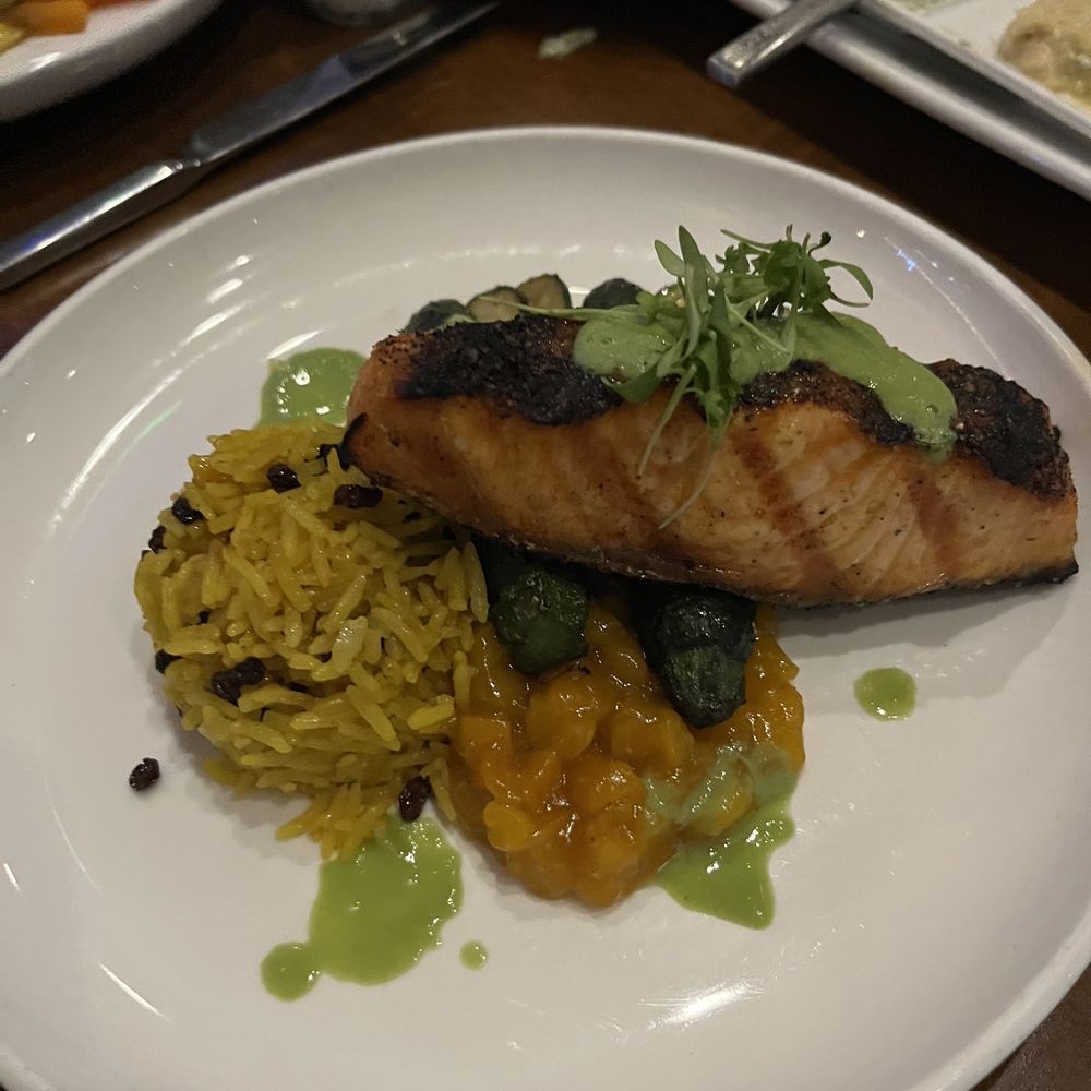 Fins At Sharky's - Thee best salmon ever! - Steakhouses Near Me - Venice, Florida Fins At Sharky's - Thee best salmon ever! - Steakhouses Near Me - Venice, Florida