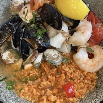 Pera Soho - Seafood Paella "Levantine" - Mediterranean Near Me - New York, New York Pera Soho - Seafood Paella "Levantine" - Mediterranean Near Me - New York, New York