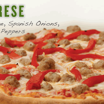 Pizza Nova - a pizza with sausage, peppers, and cheese - Pizza Near Me - Aurora, Ontario Pizza Nova - a pizza with sausage, peppers, and cheese - Pizza Near Me - Aurora, Ontario