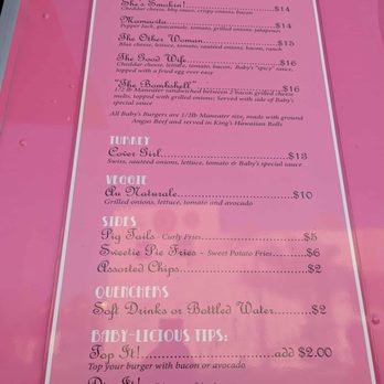 Baby's Burgers - Menu - Burgers Near Me