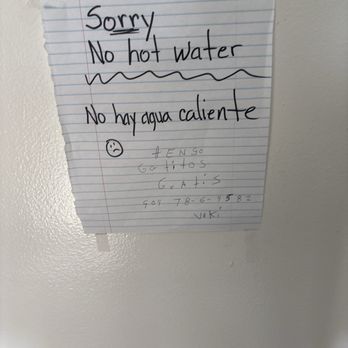 Ontario Laundromat - No hot water for over a month ! And now this is in the back , but yet they still charged 50 cents more .. for not hot water !! - Laundromat Near Me - Ontario, California Ontario Laundromat - No hot water for over a month ! And now this is in the back , but yet they still charged 50 cents more .. for not hot water !! - Laundromat Near Me - Ontario, California