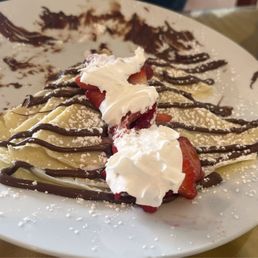 Nutella & strawberry crepes Nutella & strawberry crepes