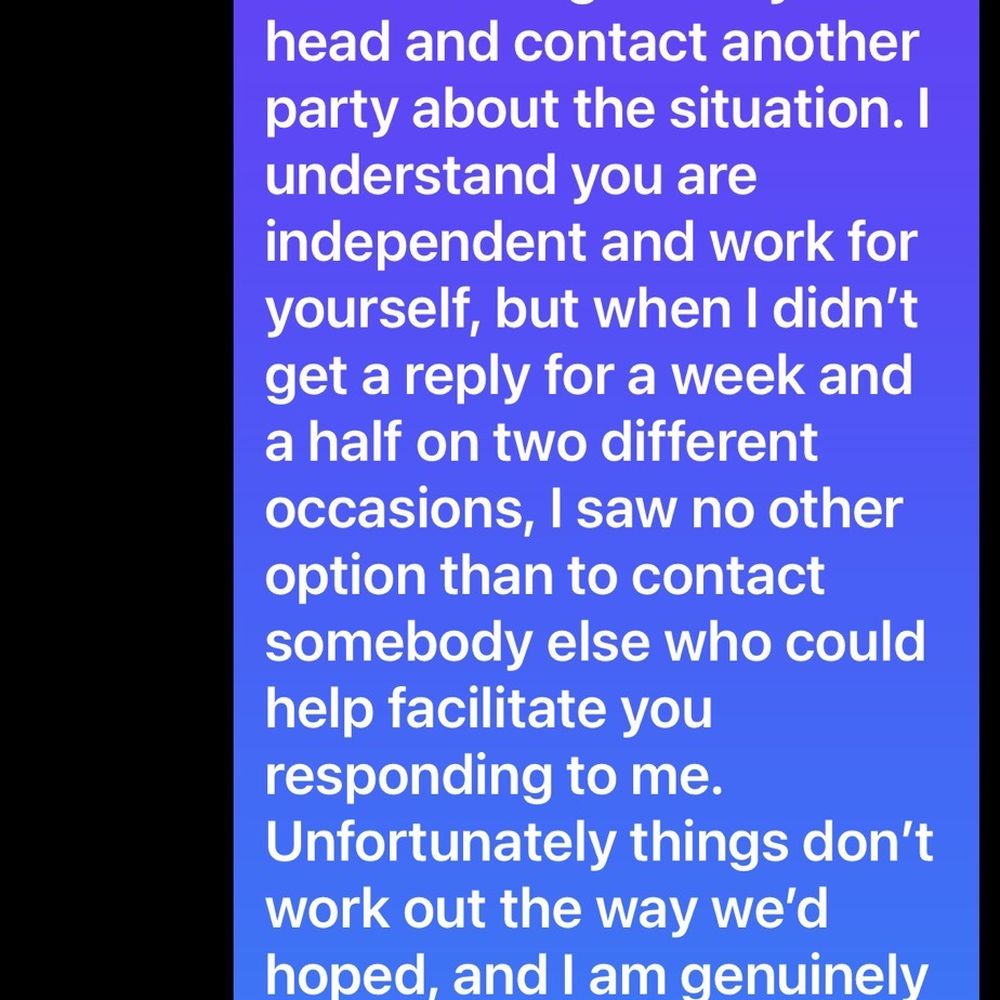 Thunderhand Tattoo - Correspondence with Carly about cancellation of my tattoo appointment. - Tattoo Near Me - Richland, Washington Thunderhand Tattoo - Correspondence with Carly about cancellation of my tattoo appointment. - Tattoo Near Me - Richland, Washington