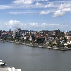 Brisbane Riverwalk - The river walk, from above/across the river