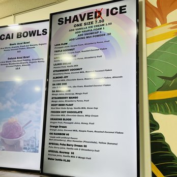 Wailua Shave Ice - Menu 4/23 - Shaved Ice Near Me - Kapaa, Hawaii Wailua Shave Ice - Menu 4/23 - Shaved Ice Near Me - Kapaa, Hawaii