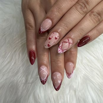 Ana Hair & Nails - Valentine's Day nails - Nail Salons Near Me - Long Beach, California Ana Hair & Nails - Valentine's Day nails - Nail Salons Near Me - Long Beach, California