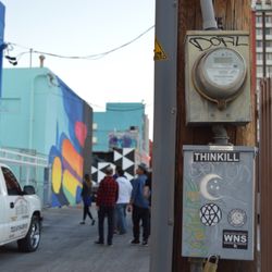 DTLV Art Walk - Some of the best murals are in hidden alleys.
