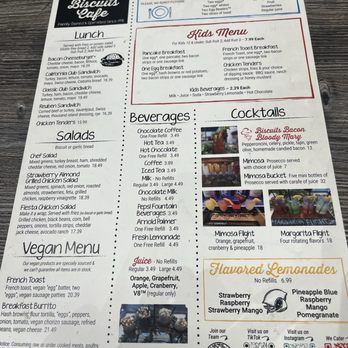 Biscuits Cafe - Menu - Breakfast & Brunch Near Me - Peoria, Arizona