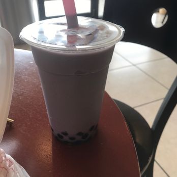 Boba Heaven - Taro smoothie with  boba!!! - Bubble Tea Near Me - Garland, Texas