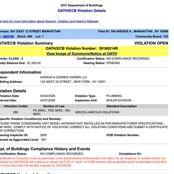 El Camion - violation on nuisance equipment neighbors have been asking to fix for ages. - Mexican Near Me - New York, New York El Camion - violation on nuisance equipment neighbors have been asking to fix for ages. - Mexican Near Me - New York, New York
