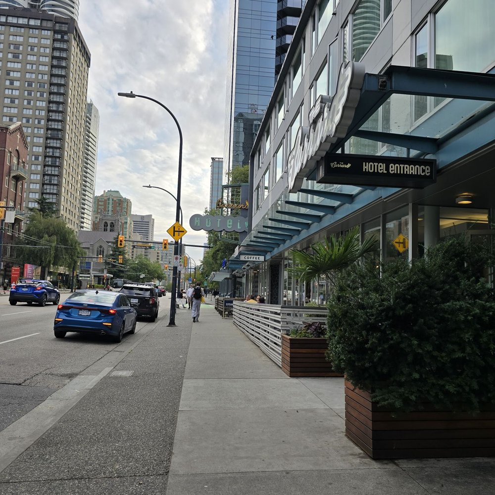 The Burrard - Street side of the hotel view - Hotels Near Me - Vancouver, British Columbia The Burrard - Street side of the hotel view - Hotels Near Me - Vancouver, British Columbia