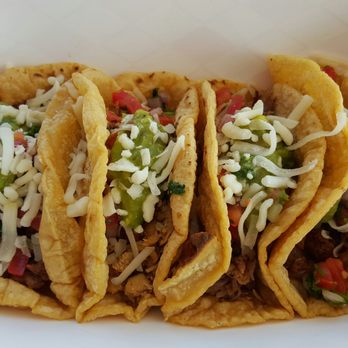 Epic Tacos - Four tacos ($13.50), aka Taco Sampler, with al pastor, chicken, carnitas, and asada - Caterers Near Me - Simi Valley, California