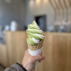 Nana's Green Tea - Matcha Vanilla Swirl Soft Serve