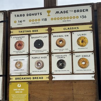 Holey Grail Donuts - Menu [May 2026] - Food Trucks Near Me - Kapaʻa, Hawaii