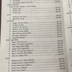Kailua House - Menu 5/16/24