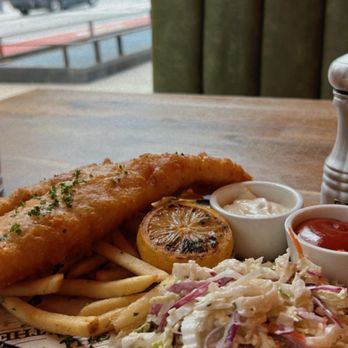 The Dearborn - Fish & Chips "Traditional" Icelandic Cod - New American Near Me - Chicago, Illinois The Dearborn - Fish & Chips "Traditional" Icelandic Cod - New American Near Me - Chicago, Illinois