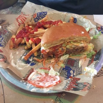 River City Cafe - Local pulled pork burger!!!Hubby loved it!!! - American Near Me - Murrells Inlet, South Carolina