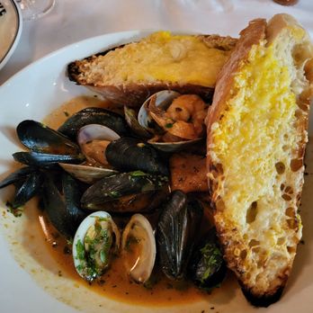 Luke - Seafood Bouillabaisse ($35) with muscles, clams, shrimp and delicious garlic bread. - French Near Me - New Orleans, Louisiana Luke - Seafood Bouillabaisse ($35) with muscles, clams, shrimp and delicious garlic bread. - French Near Me - New Orleans, Louisiana