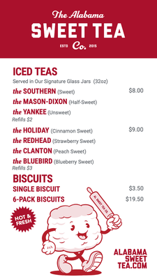 Menu photo 2 Alabama Sweet Tea Orange Beach, AL