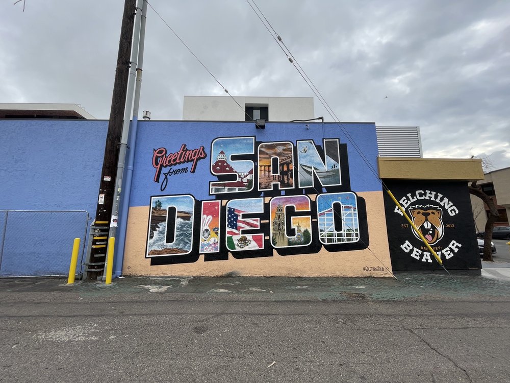GREETINGS FROM SAN DIEGO MURAL BY GREETINGS TOUR Updated June 2024
