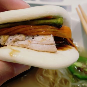 Broth & Basil - Pork belly bun - Noodles Near Me - Pflugerville, Texas