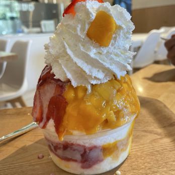 Snowy Village - Strawberry Mango - Shaved Ice Near Me - Bellevue, Washington Snowy Village - Strawberry Mango - Shaved Ice Near Me - Bellevue, Washington