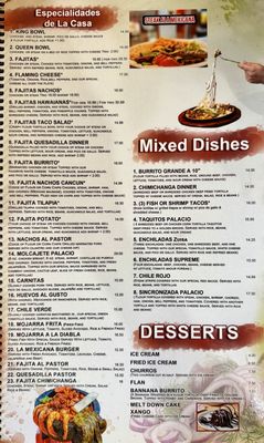 Menu photo 1 King & Queen Cantina Alabaster, AL