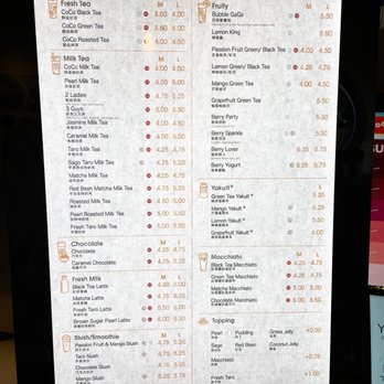 CoCo Fresh Tea & Juice - Menu - Bubble Tea Near Me - Bellevue, Washington CoCo Fresh Tea & Juice - Menu - Bubble Tea Near Me - Bellevue, Washington