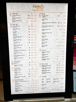 Menu photo 4 CoCo Fresh Tea & Juice Bellevue, WA Menu photo 4 CoCo Fresh Tea & Juice Bellevue, WA