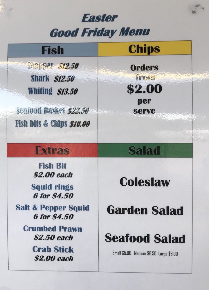 JURIEN SEAFOODS FISH & CHIPS Updated September 2024 Bashford St