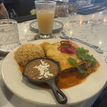 Hercules - Chicken Enchiladas with red sauce - Mexican Near Me - Los Gatos, California