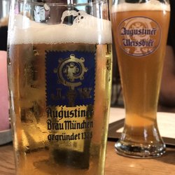 Fischer's Strandbar - Augustiner, a truly local beer.