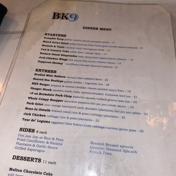 BK9 - The menu - Caribbean Near Me - Brooklyn, New York
