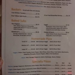 Lakeview Inn - Food menu