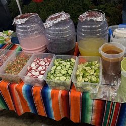 Salsa and toppings
