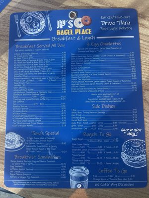 Menu photo 8 JP's Bagel Place Hollywood, FL