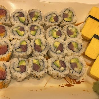 Sushiology - Tuna California Roll 8pcs Tamago Kamikaze Roll 8pcs - Sushi Bars Near Me - Orlando, Florida Sushiology - Tuna California Roll 8pcs Tamago Kamikaze Roll 8pcs - Sushi Bars Near Me - Orlando, Florida