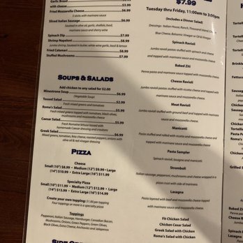 Roma Italian Restaurant - Menu - Italian Near Me - Hugo, Oklahoma Roma Italian Restaurant - Menu - Italian Near Me - Hugo, Oklahoma