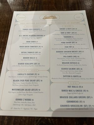 Menu photo 7 Lucille's Houston, TX