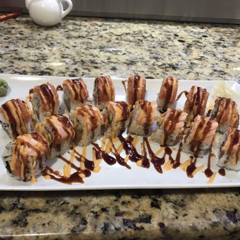 Blue Asian Cuisine - a plate of sushi rolls - Chinese Near Me - Chicopee, Massachusetts