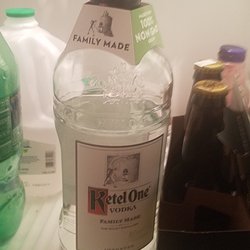 From the liquor store. $35 for ketel one. OK. Yes I drank some already