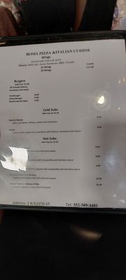 Menu photo 3 Roma Pizza & Italian Cuisine Eustis, FL Menu photo 3 Roma Pizza & Italian Cuisine Eustis, FL
