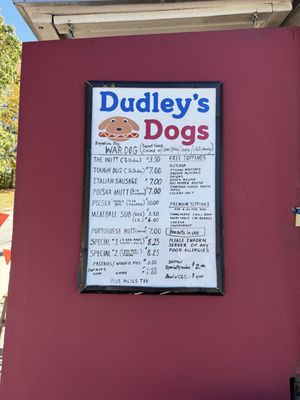 Menu photo 1 Dudley's Dogs Uxbridge, MA