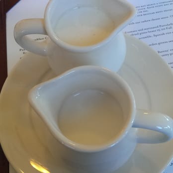 Ravens' Restaurant - Soy & Coconut Creamers to tame their strong coffee - Vegan Near Me - Mendocino, California