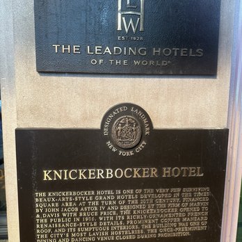 The Knickerbocker Hotel - Hotels Near Me - New York, New York The Knickerbocker Hotel - Hotels Near Me - New York, New York