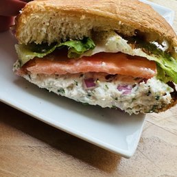 Chicken salad sandwich - yum! Chicken salad sandwich - yum!